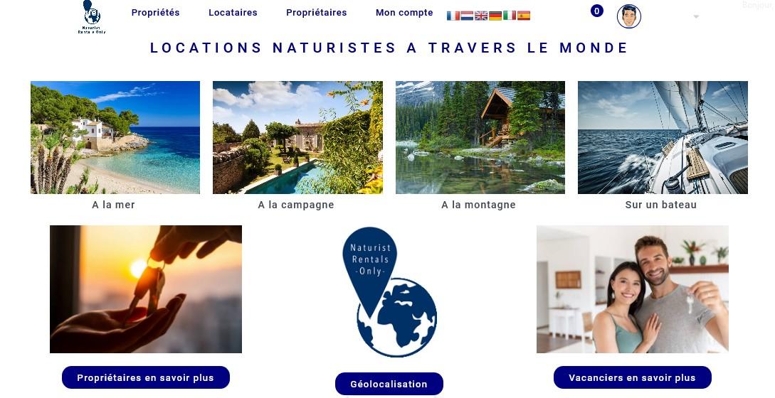 Locations naturistes naturist rentals around the world